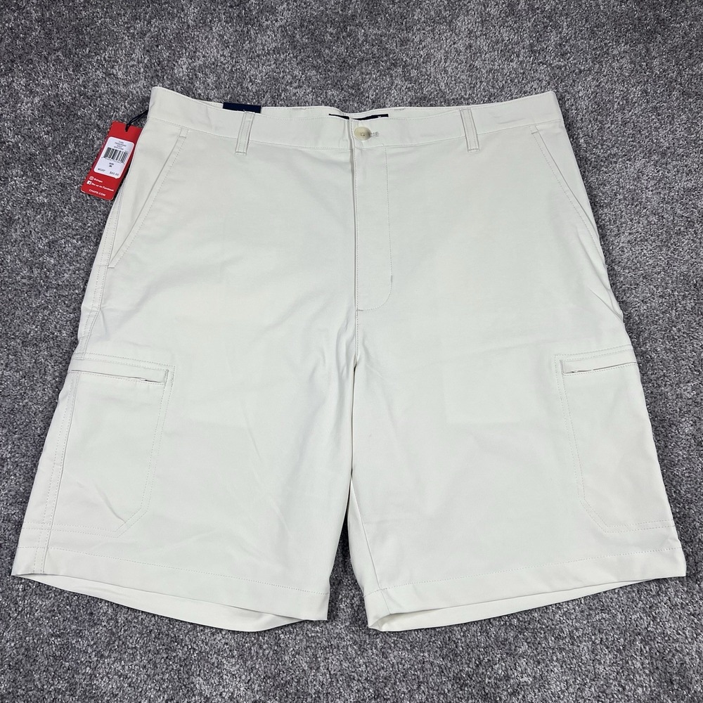NEW Chaps Shorts Mens 36 Black Performance Stretch Cargo 9" Golf Ralph Lauren